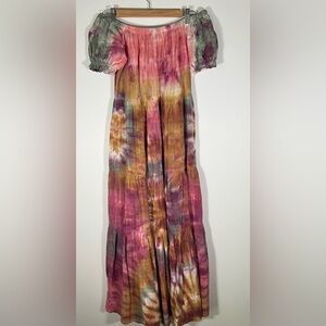 Young Fabulous & Broke Multicolor Tie-Dye Maxi Dress